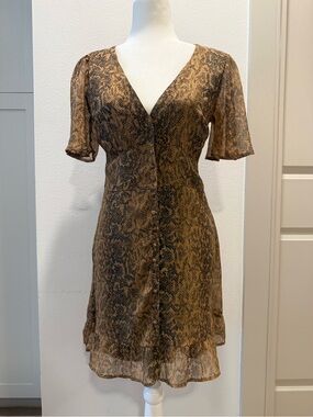 Abercrombie & Fitch Snake Print Mini Dress NWT Small